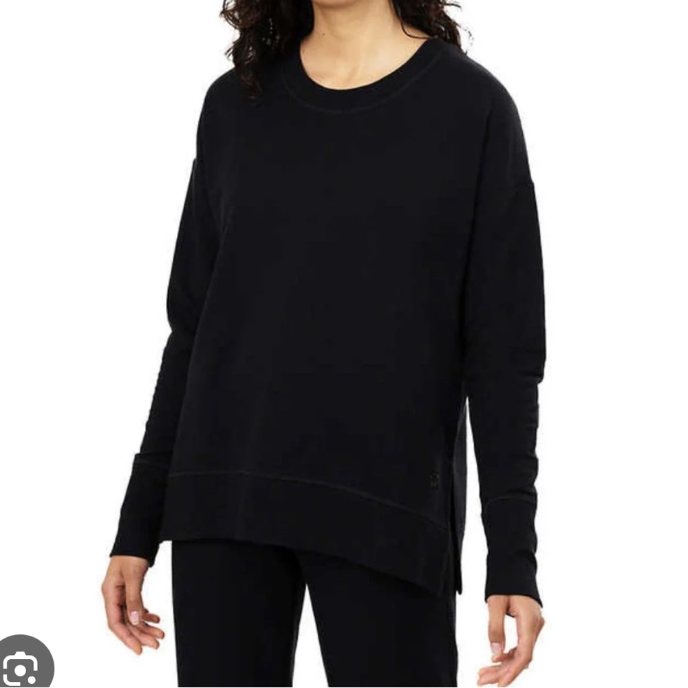 Tuff athletics fleece crewneck sweatshirt - black